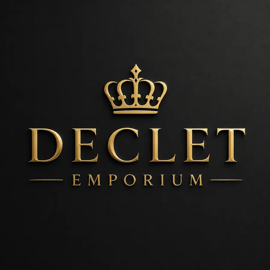 Declet Emporium — gold crown logo
